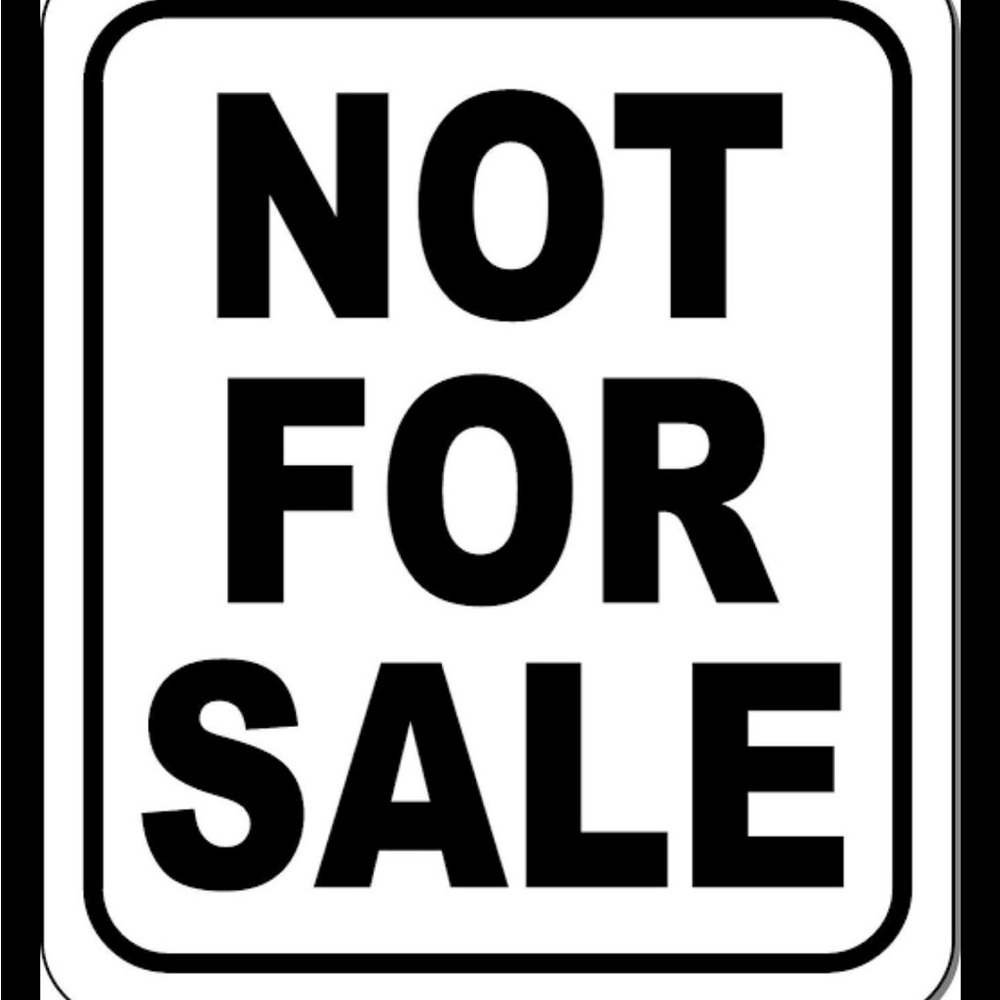 .NOT FOR SALE! will not let me delete listing!!
